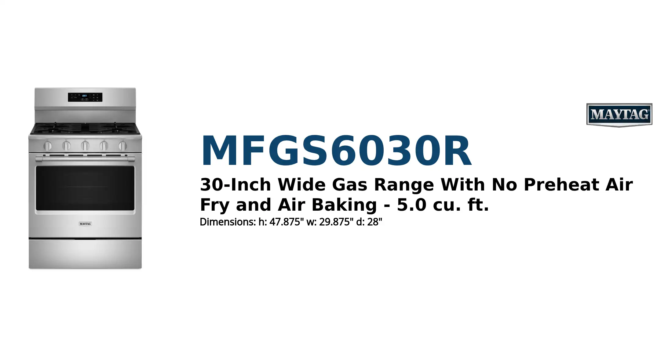 MFGS6030R product brief thumbnail