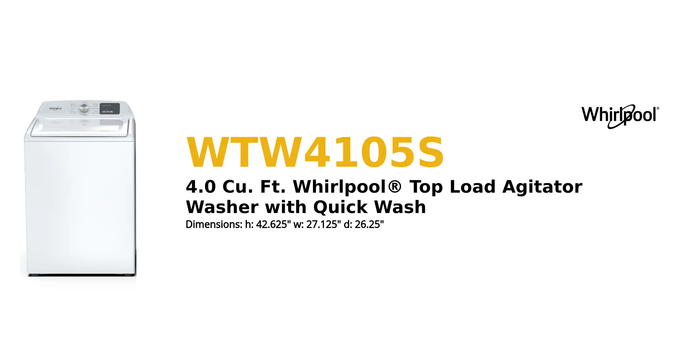 WTW4105S product brief thumbnail