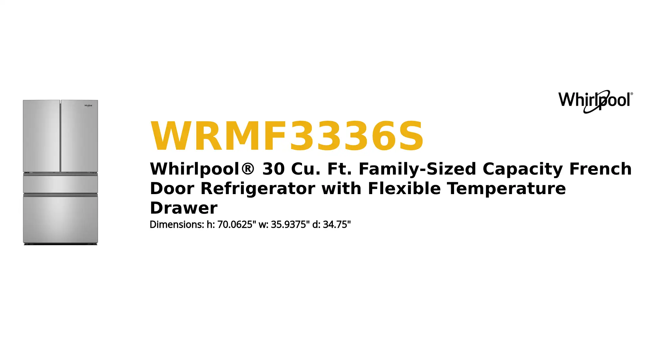 WRMF3336S product brief thumbnail